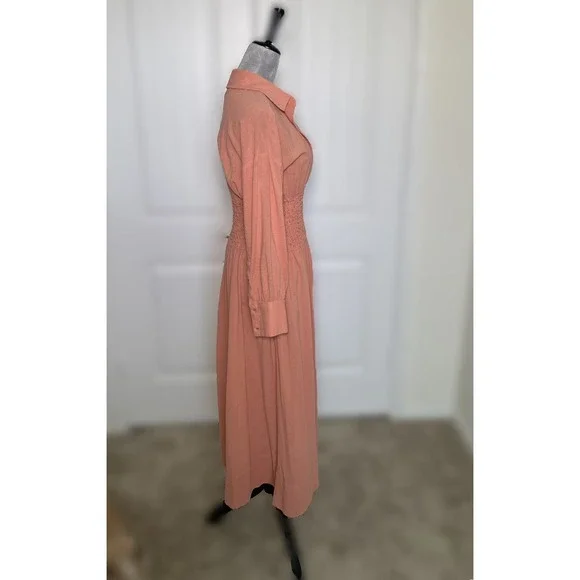 ❌❌SOLD❌❌Free People Midi/Maxi Peach Flowy Dress - Picture 4 of 6